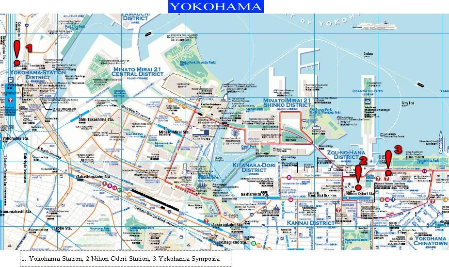 Yokohama loop kaart